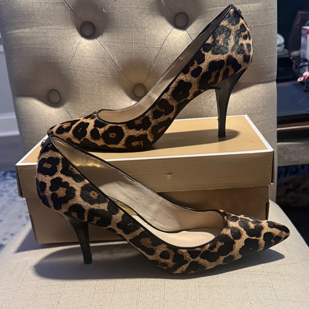 Michael Kors Leopard Heels - New